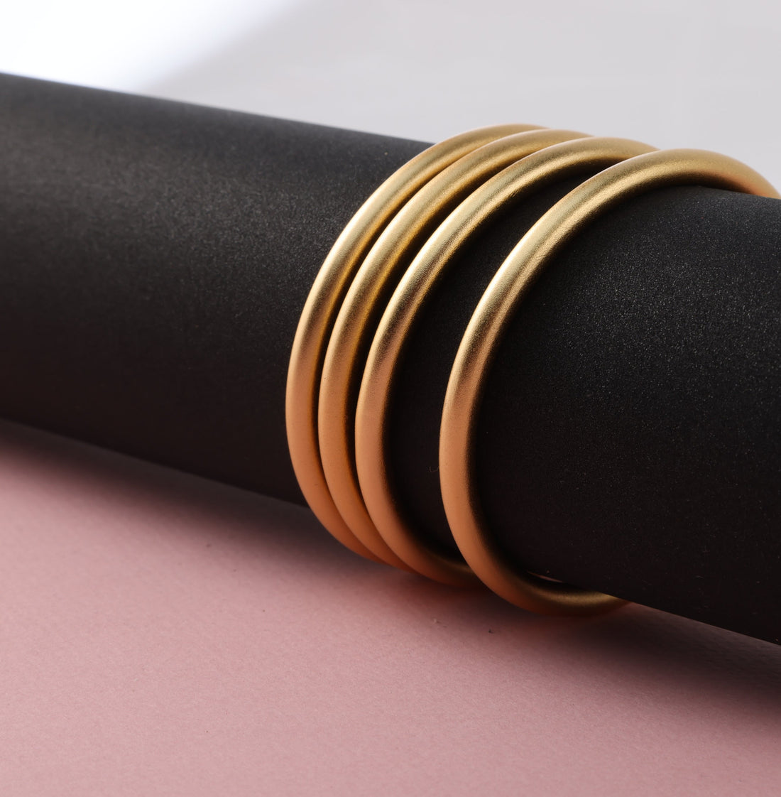 Gold Plated Matte Bangle