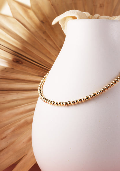 Gold Plated Beads Necklace