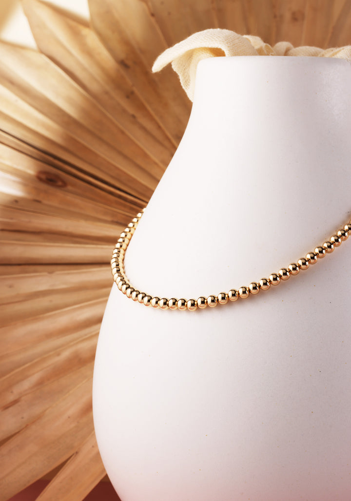 Gold Plated Beads Necklace