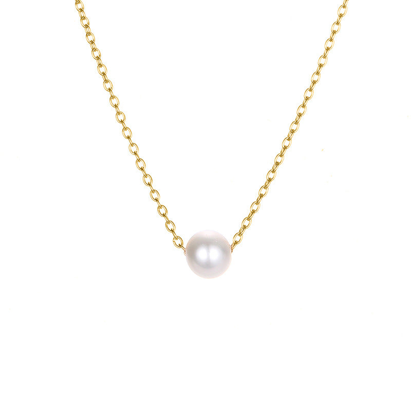 Pearl Pendant Choker Necklace