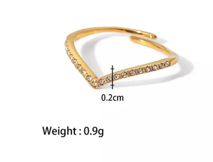 Thin Cubic Color Zirconia Geometric C2