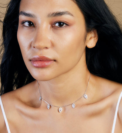 Water Drop Charm Choker