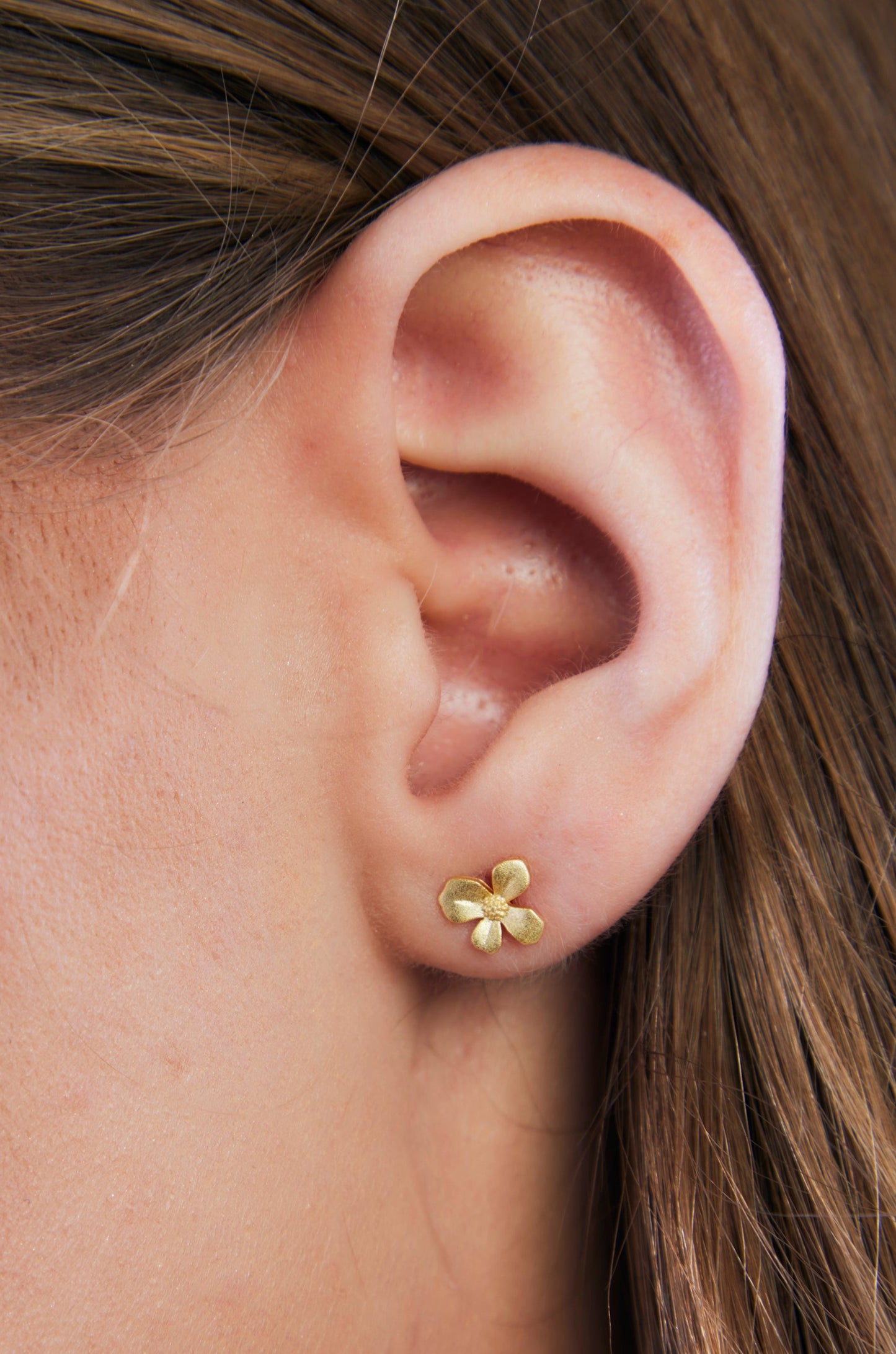 Golden Flower Earrings