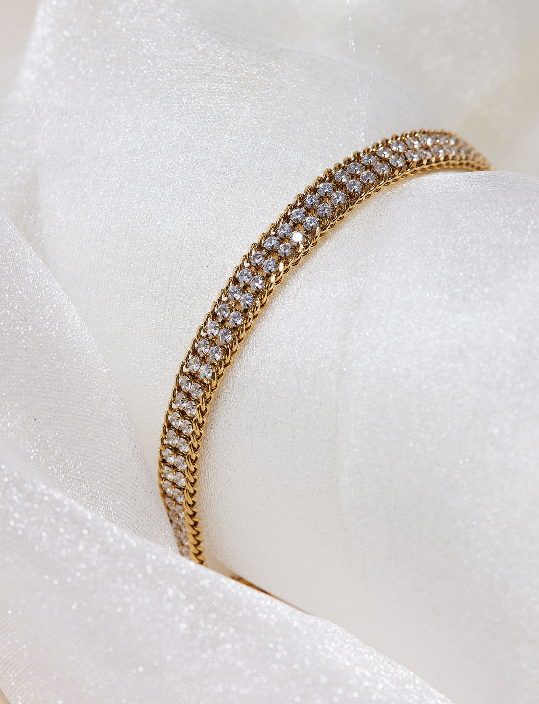 Layla Double Layer Cubic Zirconia  Bracelet