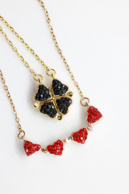 Clover and Heart Necklace