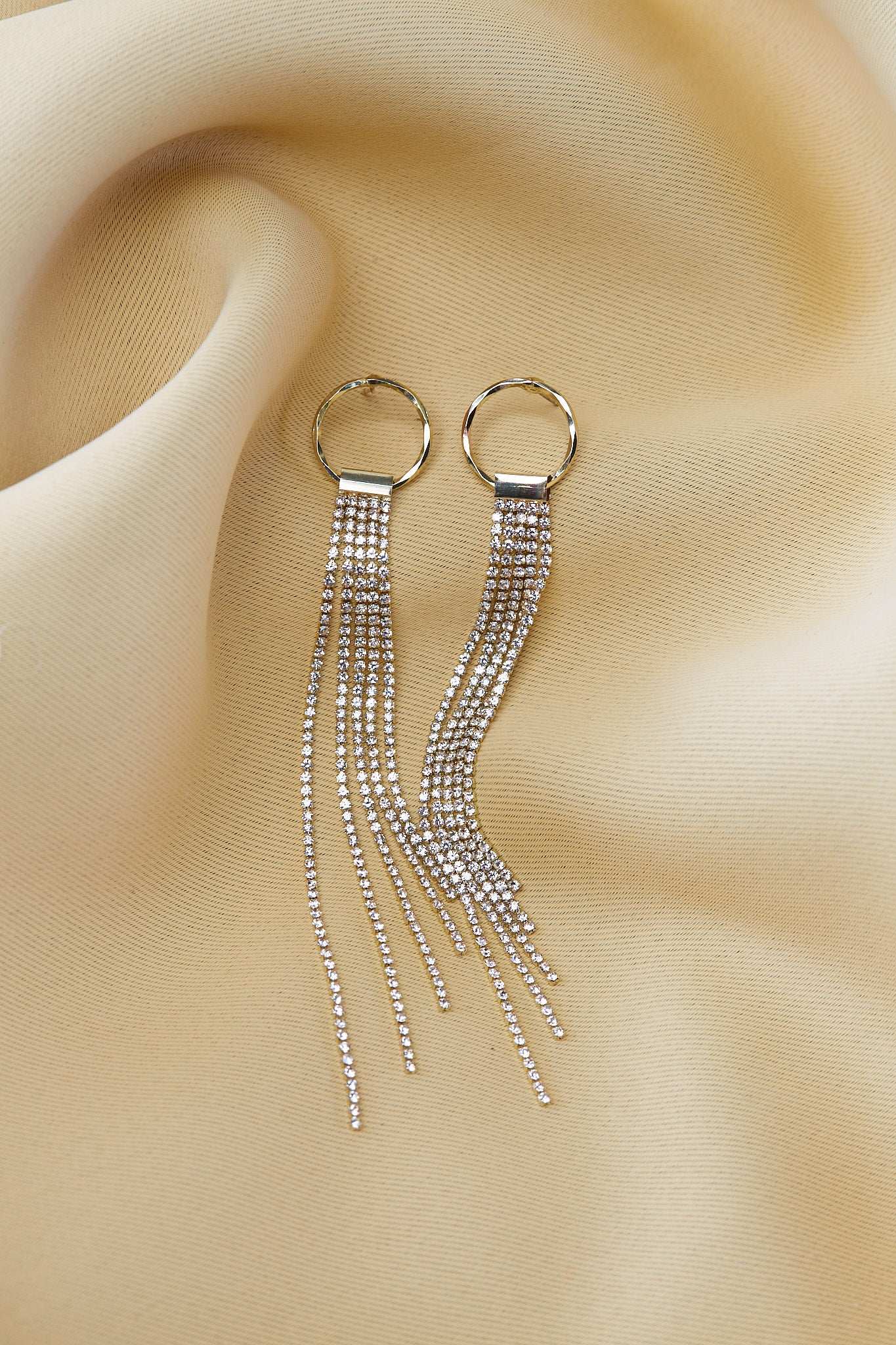 Long Drop Earrings Pure 18 KGold Plated