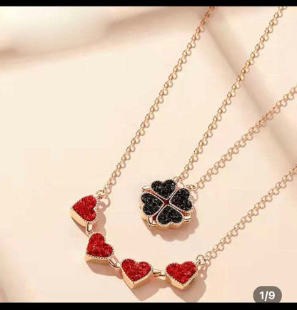 Clover and Heart Necklace