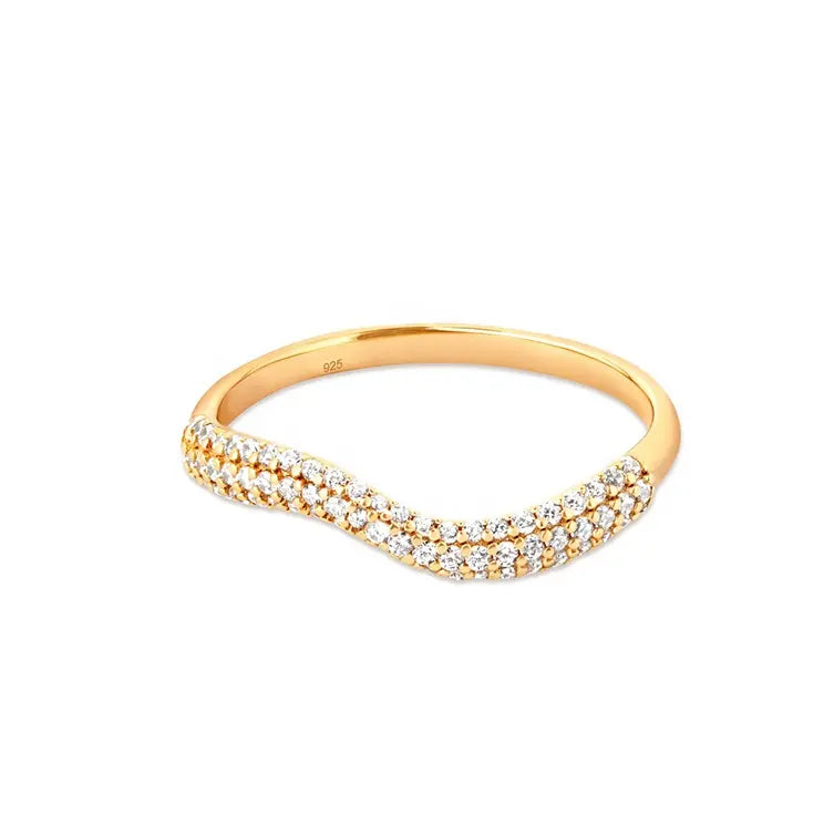 Wave Fine Delicate Ring