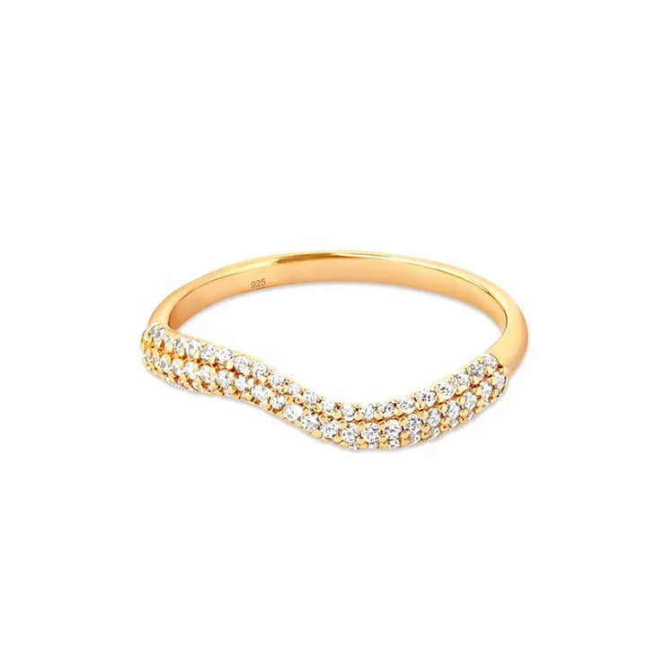 Wave Fine Delicate Ring