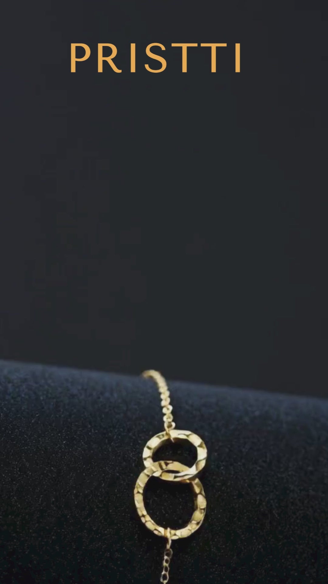 Delicate double circle bracelet